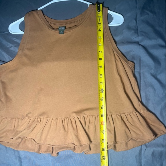 Wild fable Brown crop top Women’s size Small 100% Cotton - Picture 5 of 7